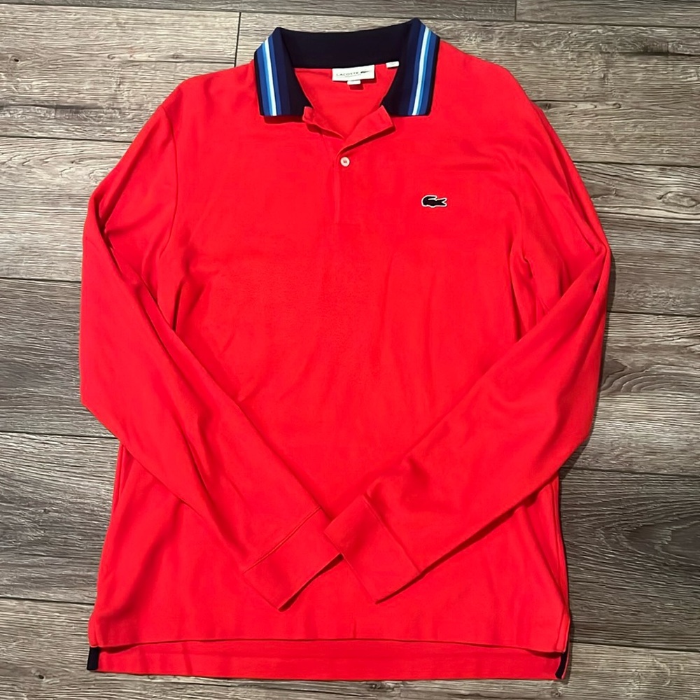 Men’s large Lacoste long sleeve